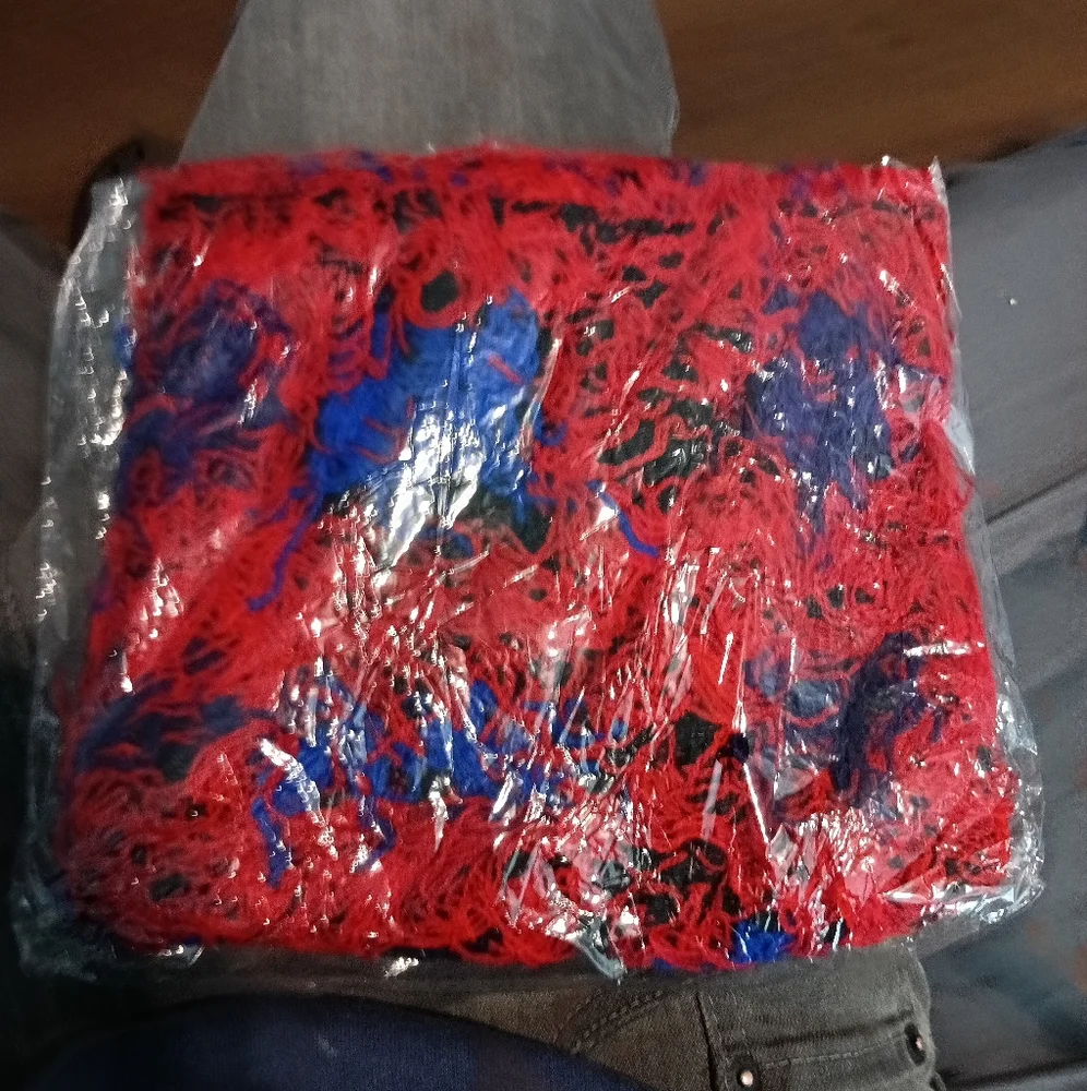 Colorful Red And Blue Balaclava Ski Mask